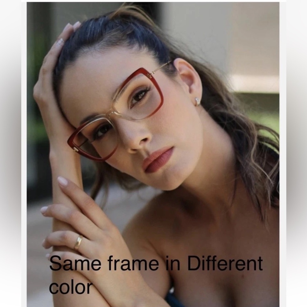 Tom Ford  TF588-B Havana Butterfly Blue Light Blocking Glasses 56-15-135 $555